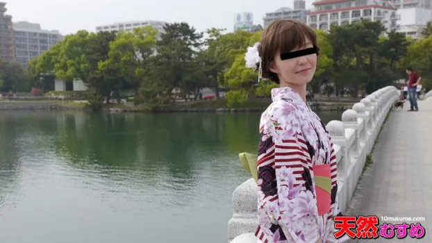 浴衣姿でゴックン 早川リナ