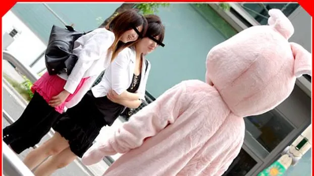 検証!着ぐるみナンパで成功率上昇!?パート3 素人 よりこ&まき