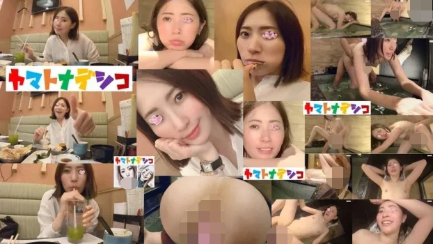 【歯磨き】濡れたマン毛が妙にエロい…寿司食べて露天風呂でセックス‼