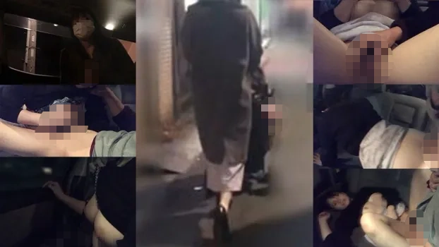 【素人・人妻】さくらVol.04 リアシートに乗せられた人妻。走る車の中でムリやりハメられ口内射精