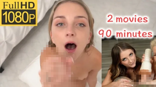 【2作品90 分】①透き通るような肌の美しすぎる白人美女の最高快楽sex②変態配達員のデリバリーsex992、982