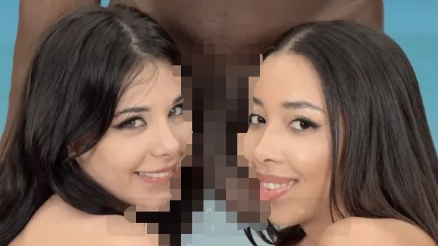 人物不明｜【無修正2作品】①大きな黒い肉棒を仲良く共有②アジアンビューティ下着モデル美女の最初は戸惑いながらも最後はノリノリでセックス1080