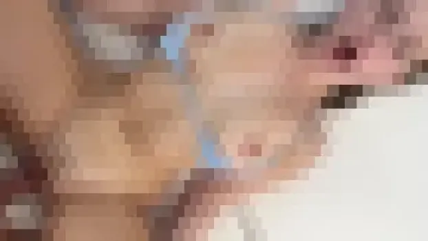 【4K高画質】水色水着で誘惑するプールサイド淫乱美女