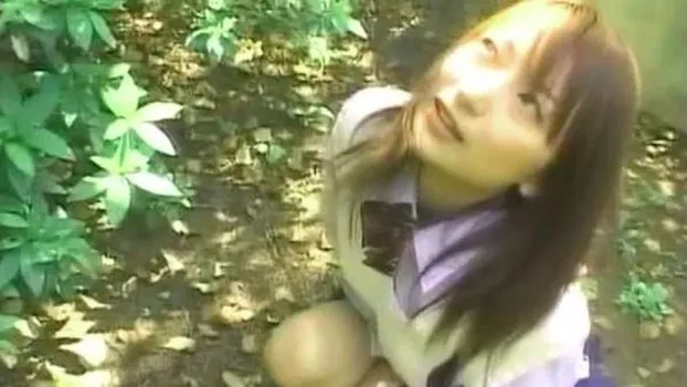 野外でおしっこする激かわ女子校生!制服青カンに室内での目隠し濃厚セックスでおまんこ壊れるほどイっちゃう